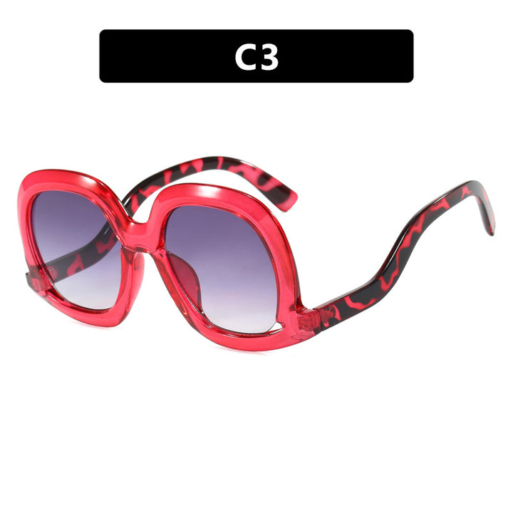 Dame oversized solbrille med moderne design Luvikno