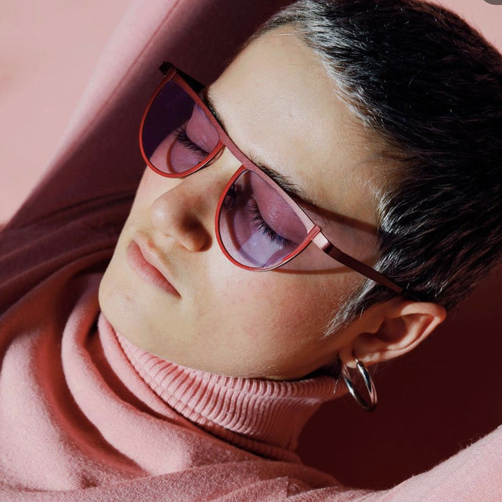 Dame elegant solbrille med moderne design og UV-beskyttelse Luvikno