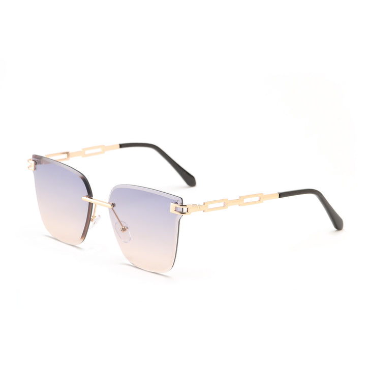 Dame moterøkt solbrille med filigranramme og UV-beskyttelse Luvikno