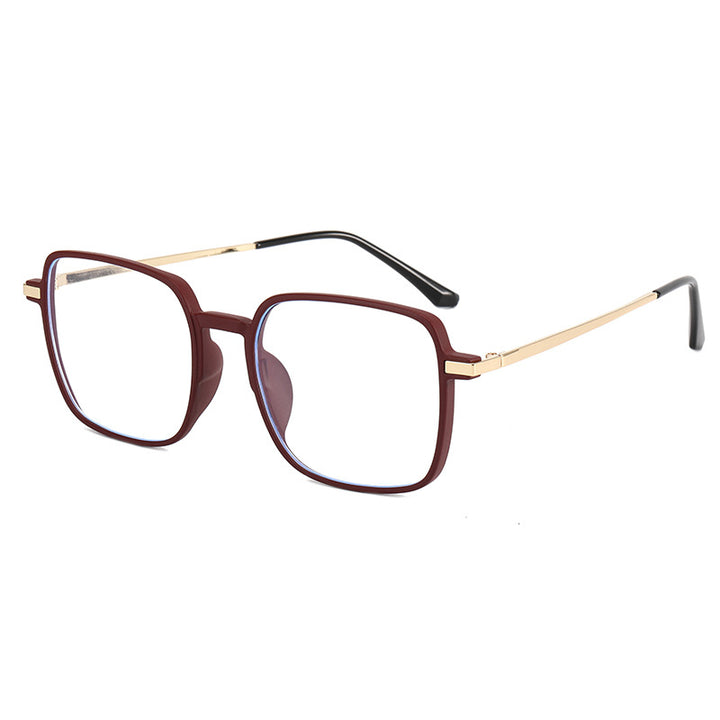 Dame moteriktig oversized solbrille med eksklusive metall-detaler Luvikno