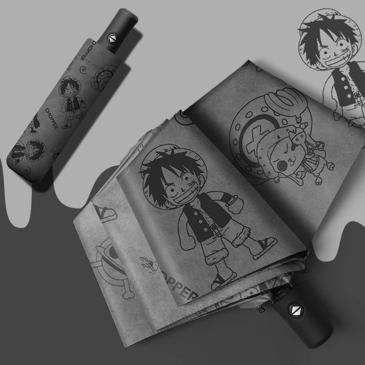 Dame Automatisk Sammenleggbart Regnparaply med høykvalitets One Piece Design Luvikno