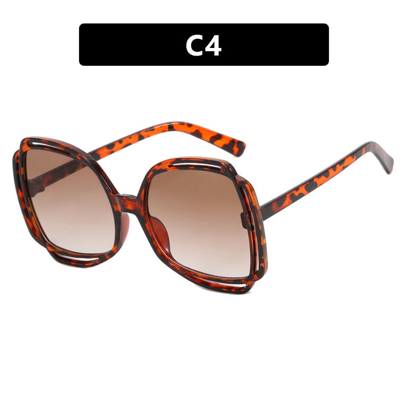 Dame oversized solbriller i moderen retro-design Luvikno