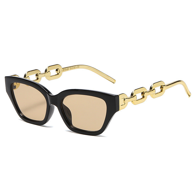 Dame solbrille med unikt kjededesign Luvikno