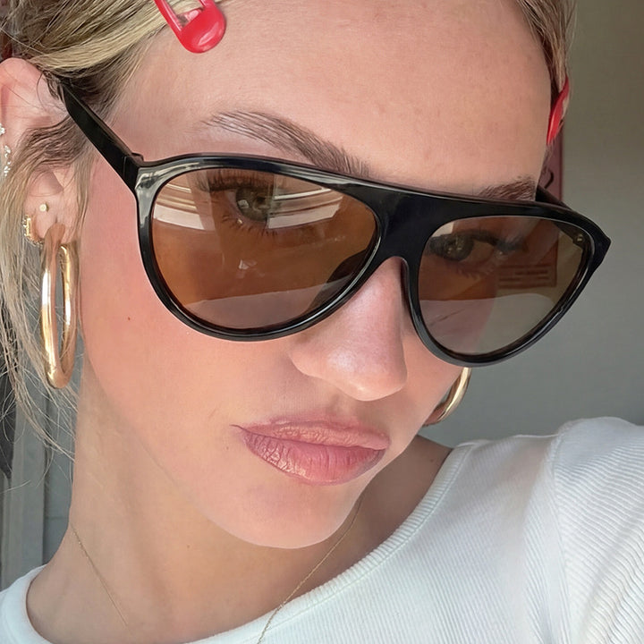 Damer Sportslig Solbrille med moderne beskyttelsesdesign Luvikno