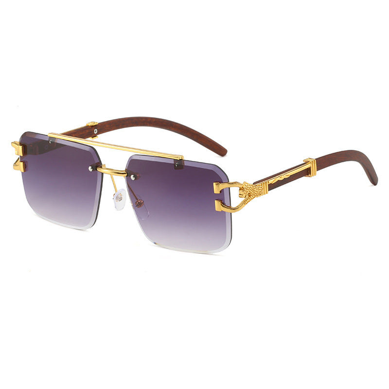 Dame eksklusiv designer-solbrille med luksuriøse detaljer Luvikno