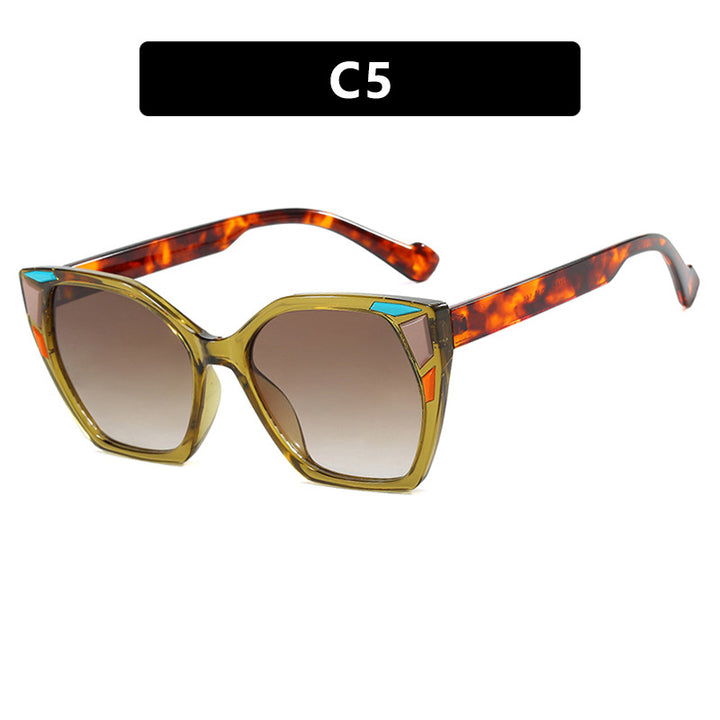 Dame moteriktig geometrisk designerbrille Luvikno