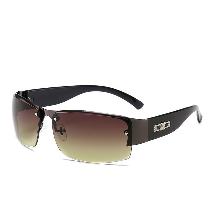 Dame Sports solbriller med bred ramme og gradientlinser Luvikno