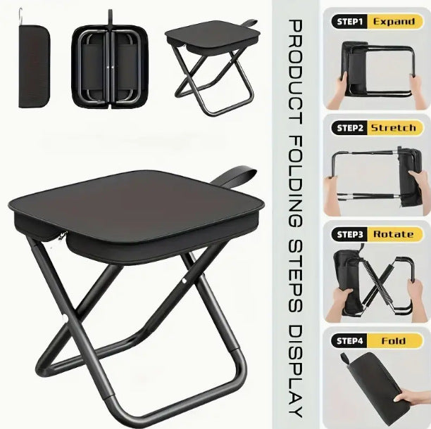Unisex Sammenleggbar Campingstol med stabile bein Luvikno