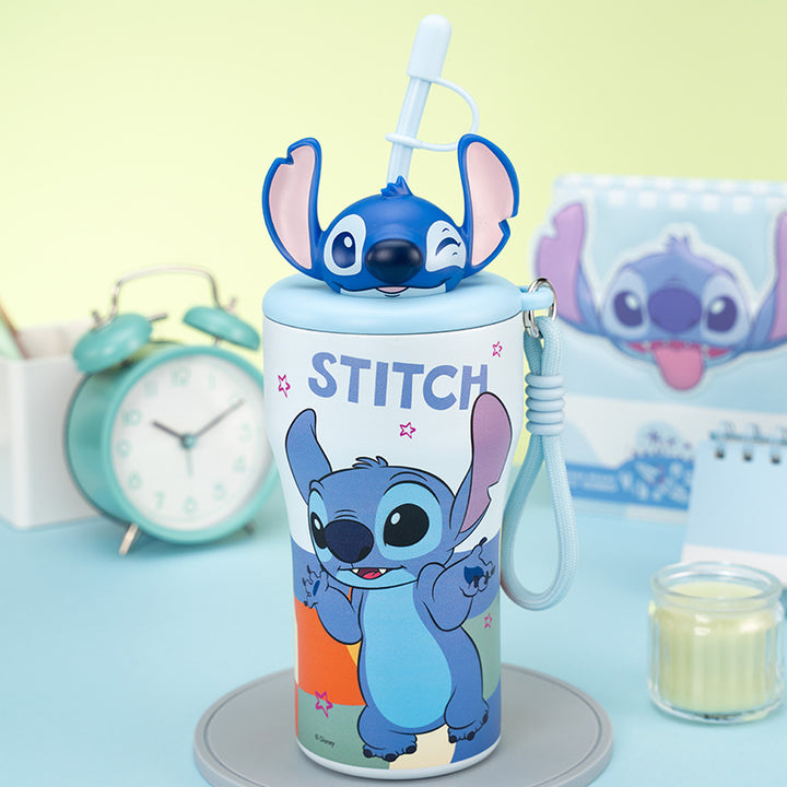 Dame drikkekopp med interaktiv Stitch-lokk Luvikno