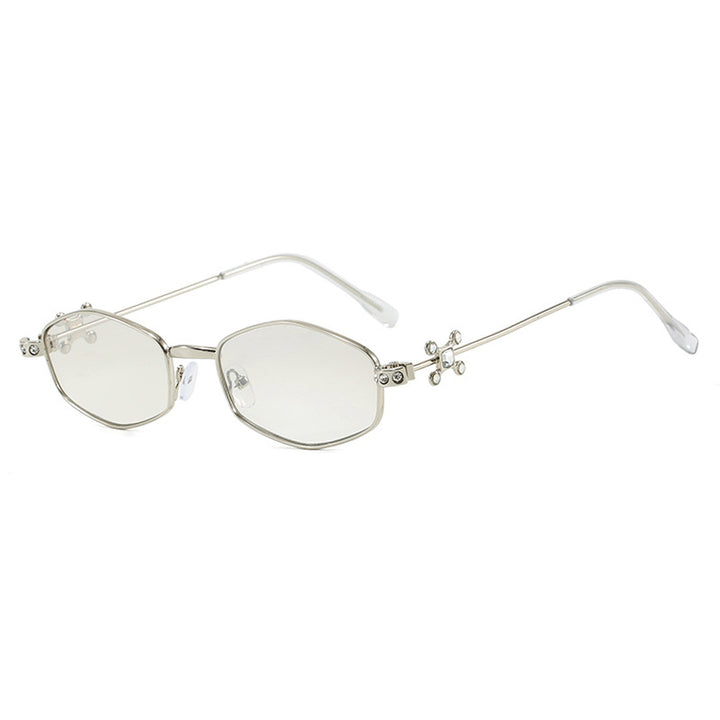 Dame solbrille med elegante akenter og UV-beskyttelse Luvikno