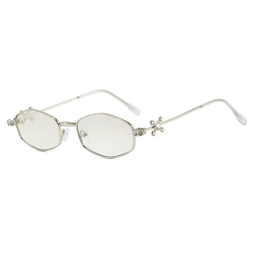 Dame solbrille med elegante akenter og UV-beskyttelse Luvikno