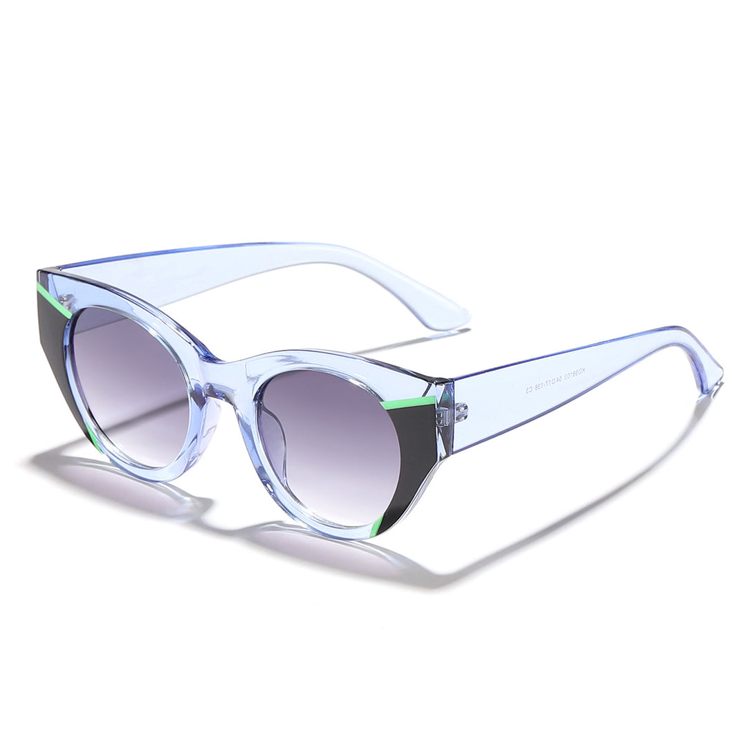 Dame moteriktig solbrille med unik leoprint Luvikno