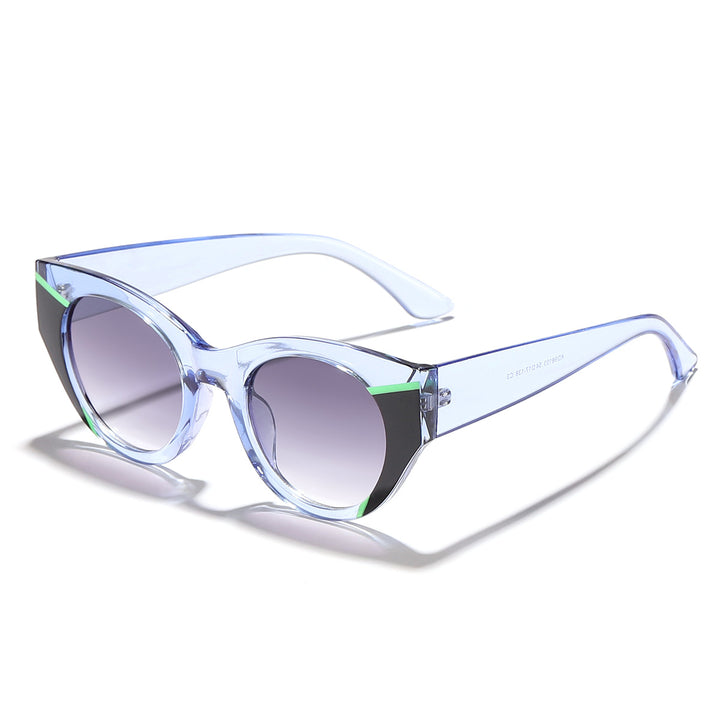 Dame moteriktig solbrille med unik leoprint Luvikno