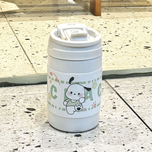 Damen Isolierflasche mit sicherem Klappverschluss und charmantem Tiermotiv Luvikno