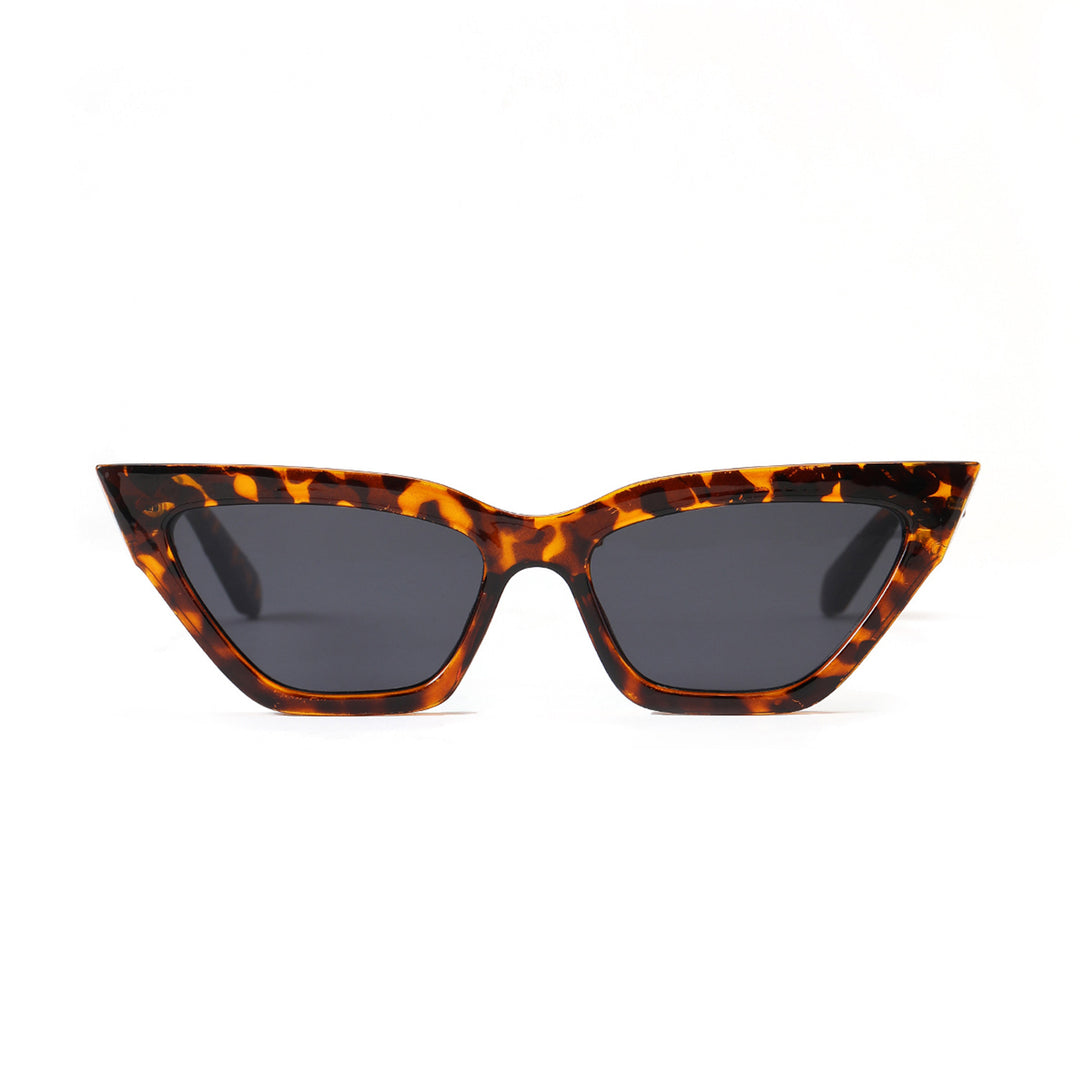 Dame Cat-Eye solbrille med luksuriøs kjettingramme Luvikno