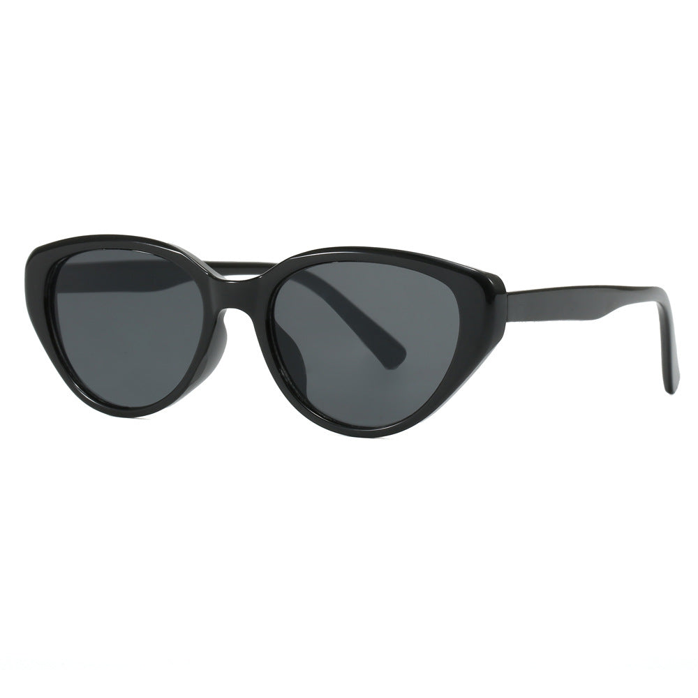 Dame Cat-Eye Solbriller med trendy leopardmønster Luvikno