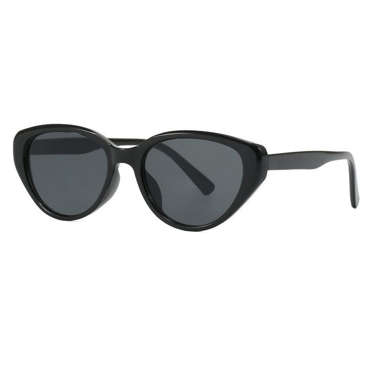 Dame Cat-Eye Solbriller med trendy leopardmønster Luvikno