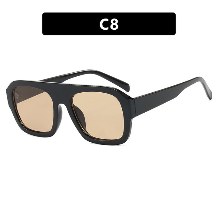 Dame moteriktig solbrille i beskyttende oversized-format Luvikno