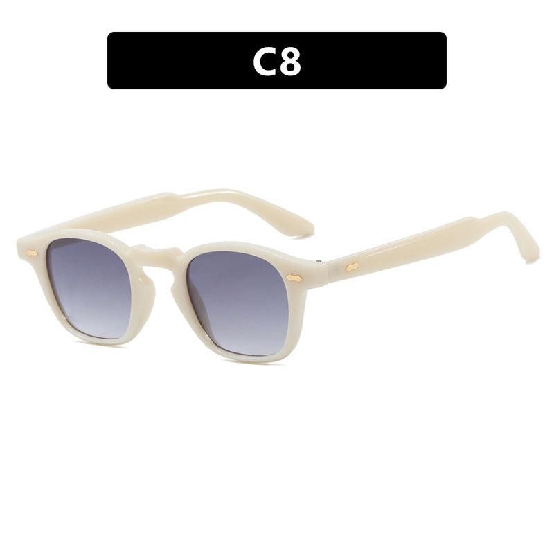 Dame geometrisk solbrille med beskyttende UV-filter og moderne design Luvikno