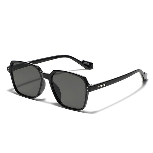Dame kvadratisk solbrille med moderne plastikkramme og polariserte linser Luvikno