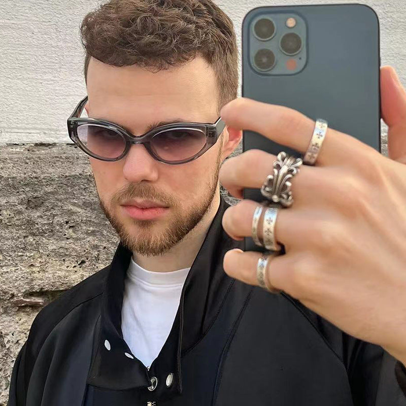 Dame Cat-Eye solbriller med beskyttende UV-filter og trendy design Luvikno
