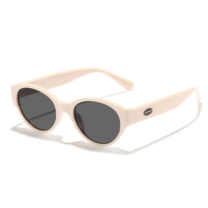 Dame moteriktig solbrille med transparent ramme og ergonomisk design Luvikno