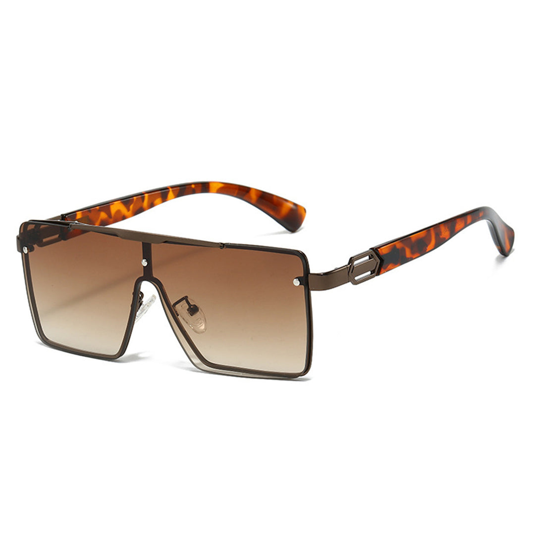Dame Modisk Oversized Solbrille i eksklusiv Skilpaddedesign Luvikno