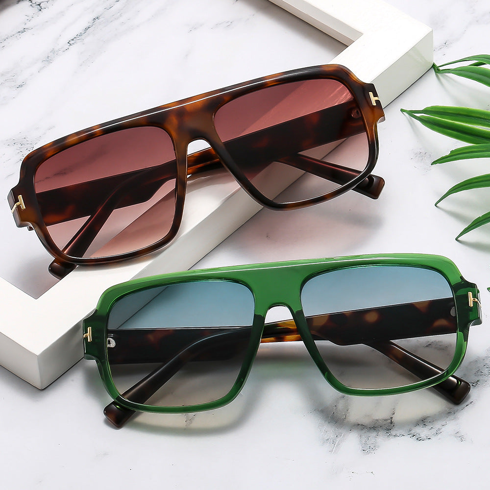 Dame trendy firkantet solbrille Luvikno