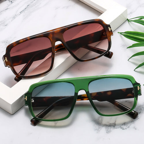 Dame trendy firkantet solbrille Luvikno