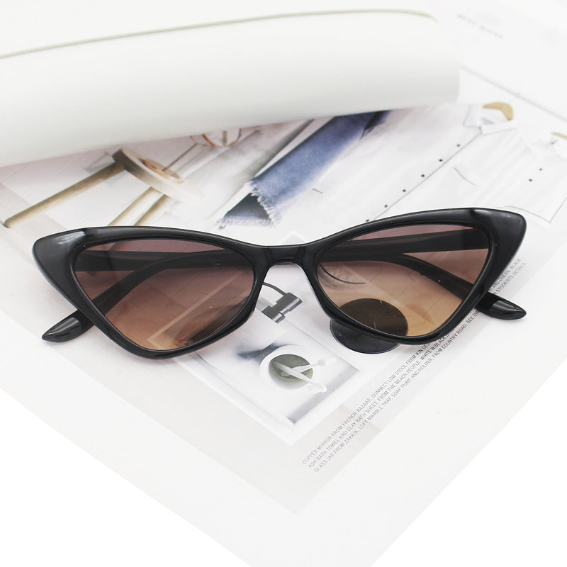 Dame Cat-Eye solbriller med nøye designet ramme Luvikno