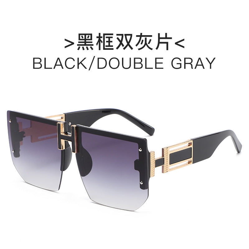 Dame futuristisk kvadrat solbrille Luvikno