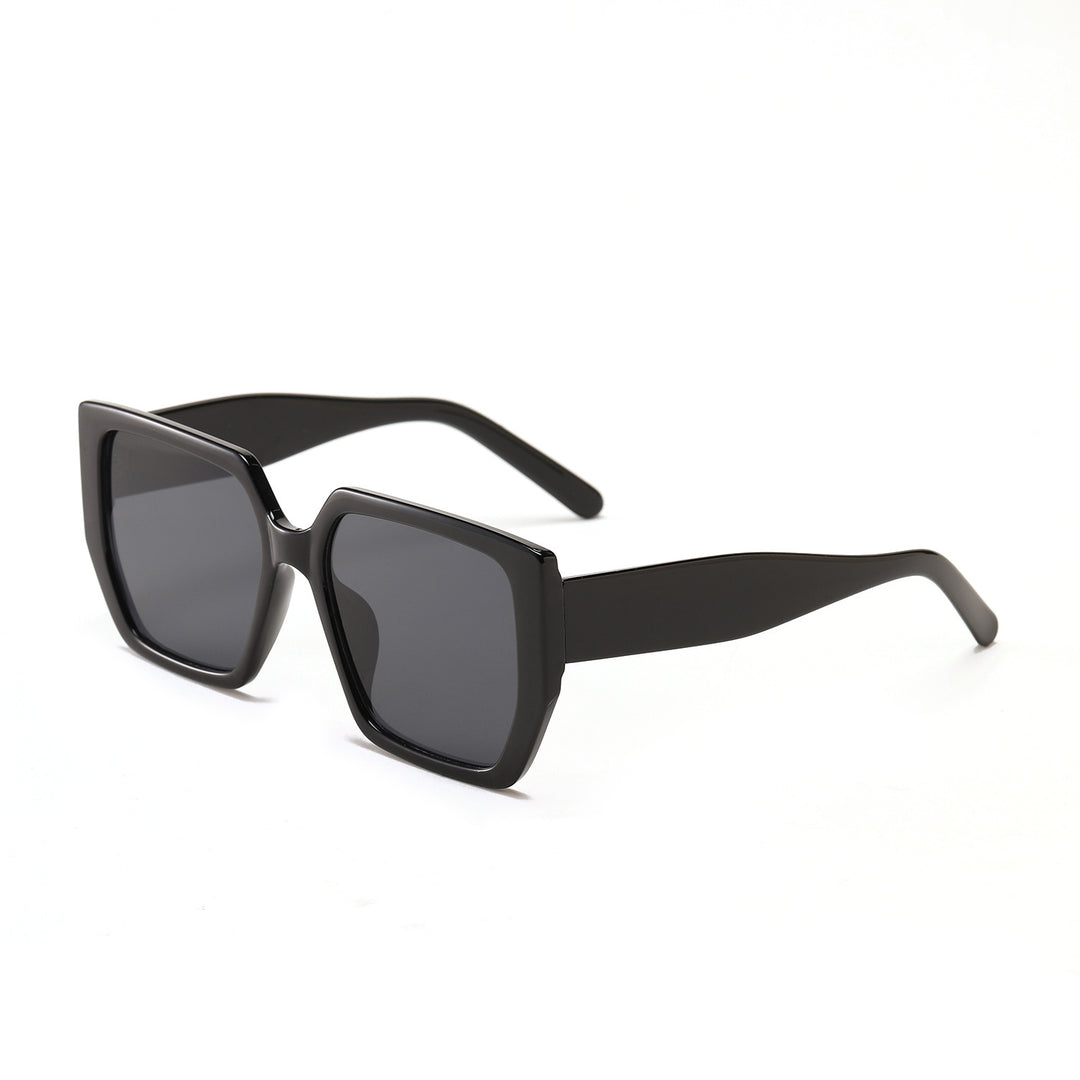 Dame kvadratisk solbrille med beskyttende UV-beskyttelse og moderne design Luvikno