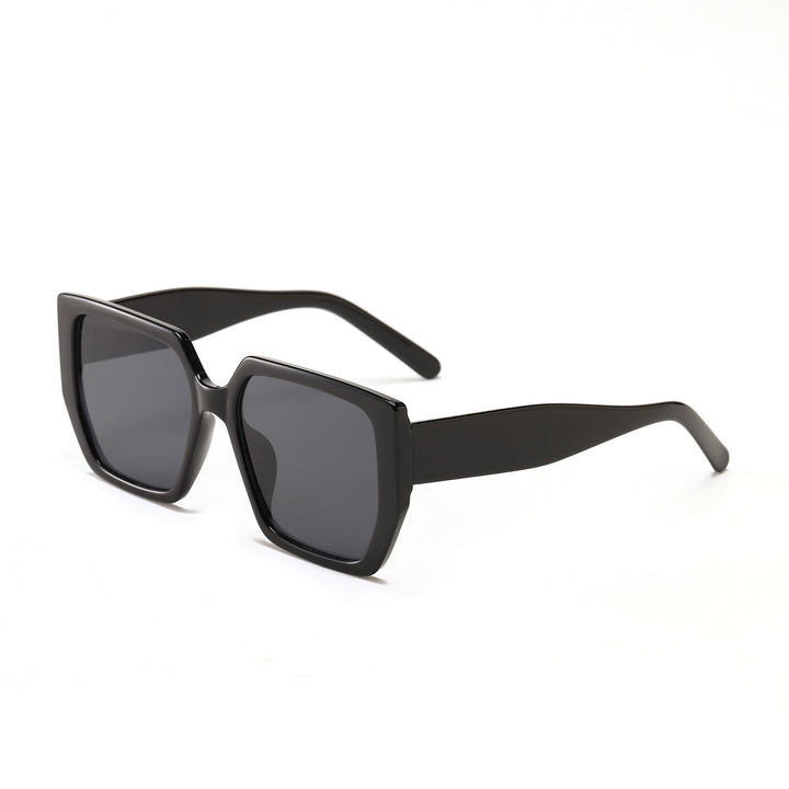 Dame kvadratisk solbrille med beskyttende UV-beskyttelse og moderne design Luvikno