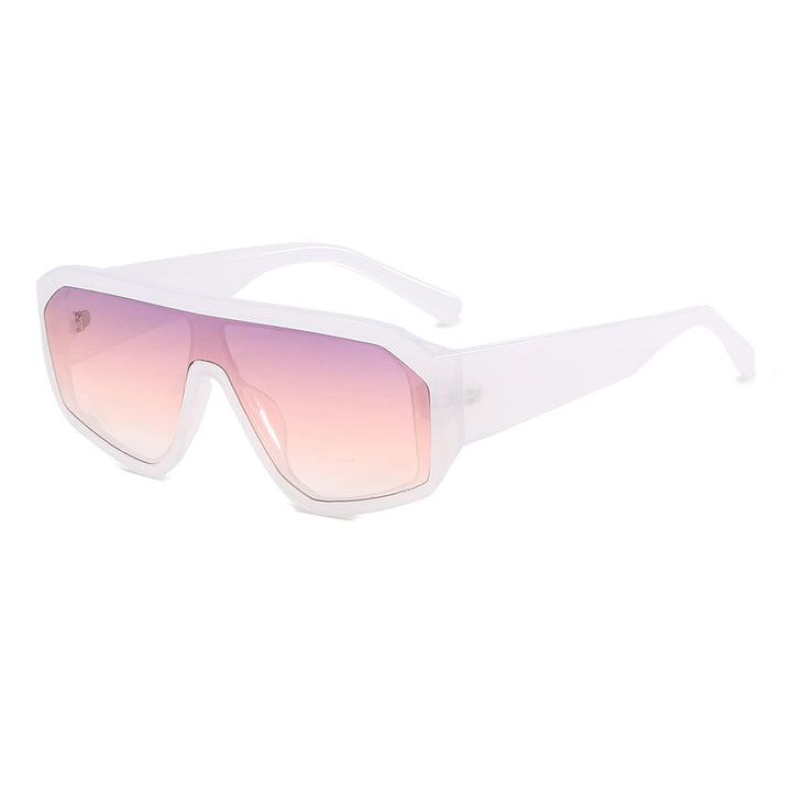 Dame Modiske Oversized-solbriller i futuristisk design Luvikno