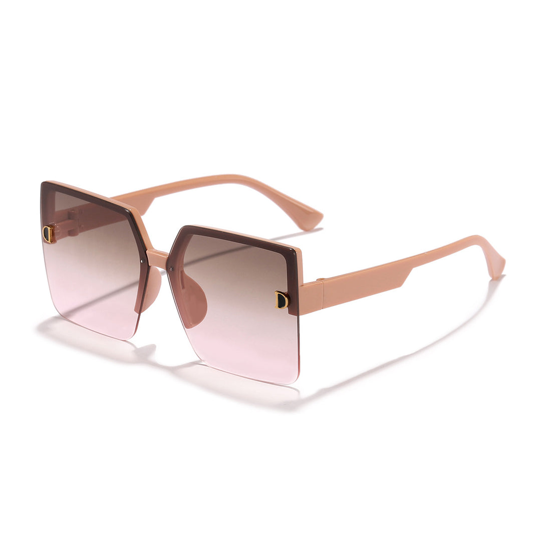 Dame kvadratisk solbrille med elegant gradient Luvikno