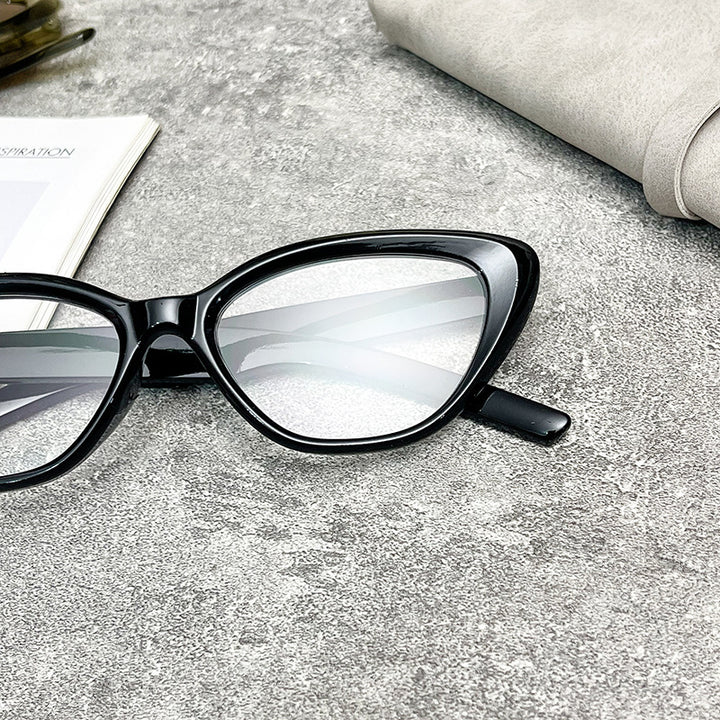Dame Cat-Eye solbriller med UV-beskyttelse og robust ramme Luvikno