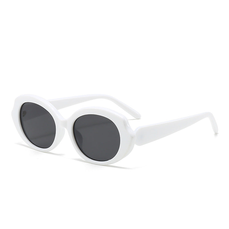 Dame moderne runde designer-solbriller Luvikno