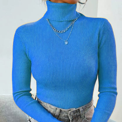 Luvik | Naisten elegantti pooloneule hienolla ribbikudoksella