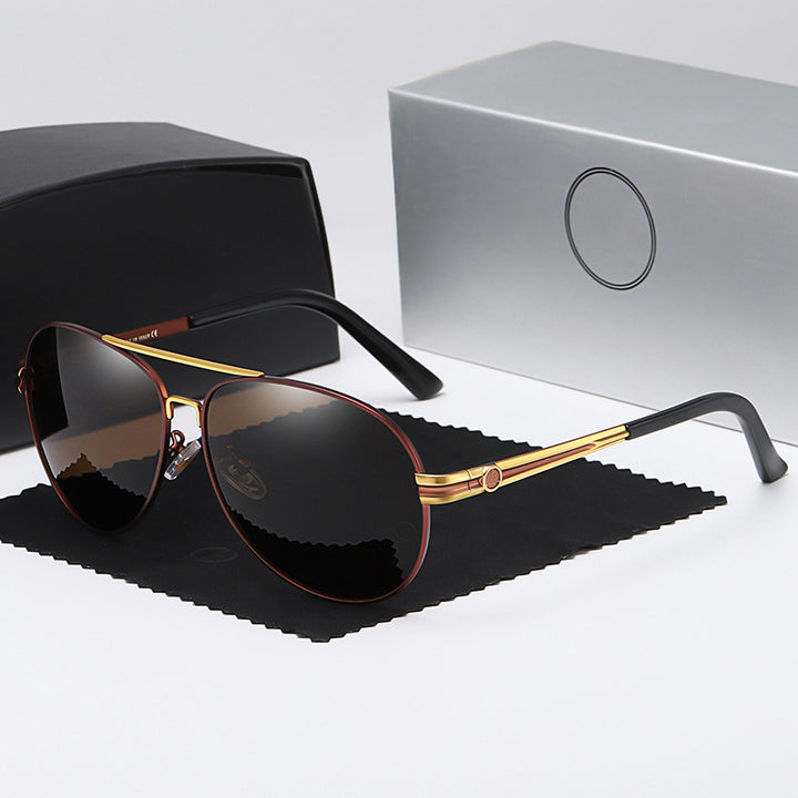 Dame elegant solbrille med smal ramme og UV-beskyttelse Luvikno