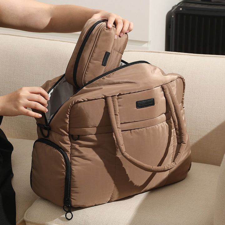 Dames elegant tote bag med avtakbar skulderveske Luvikno