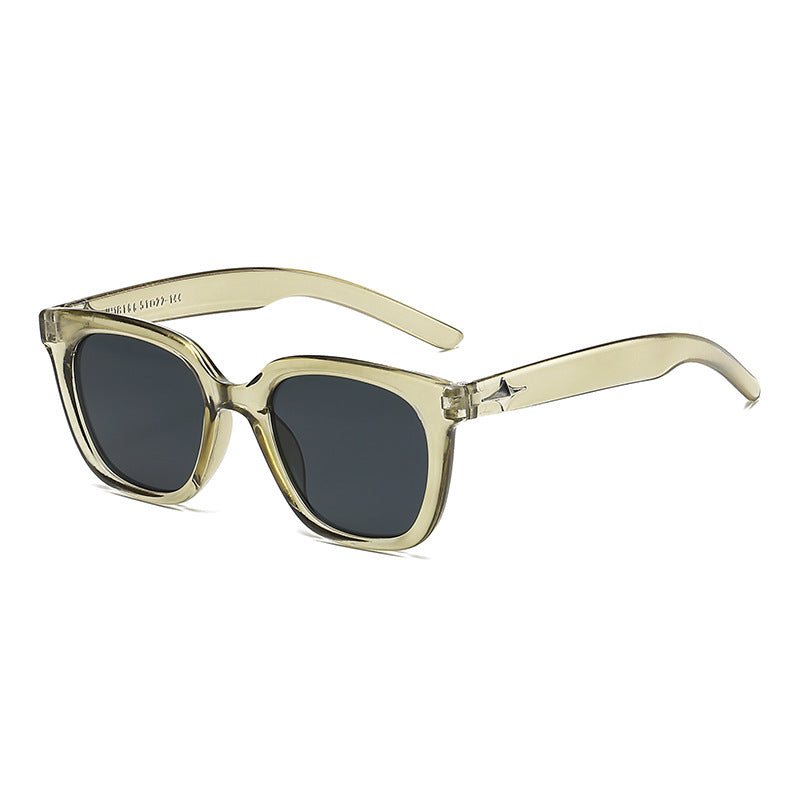 Dame moderne firkantet solbrille med stilfull ramme Luvikno
