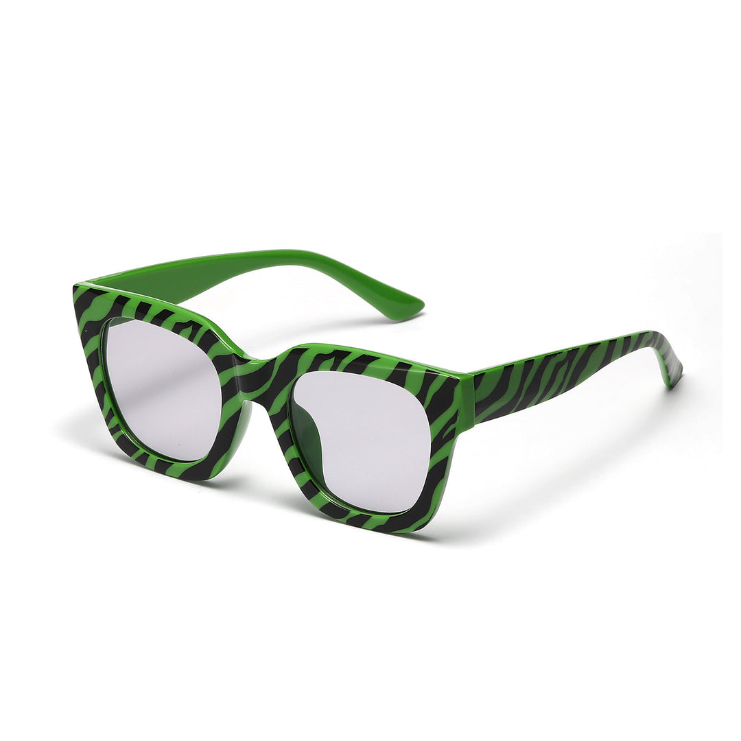 Dame moteriktig solbrille med unikt dyreprintmønster Luvikno