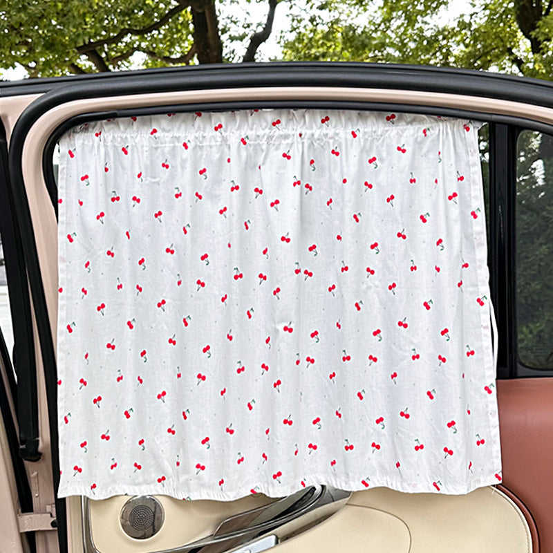 Unisex nan solskjerm bilgardin med elastisk festebånd og ugjennomsiktig bomullsblanding Luvikno