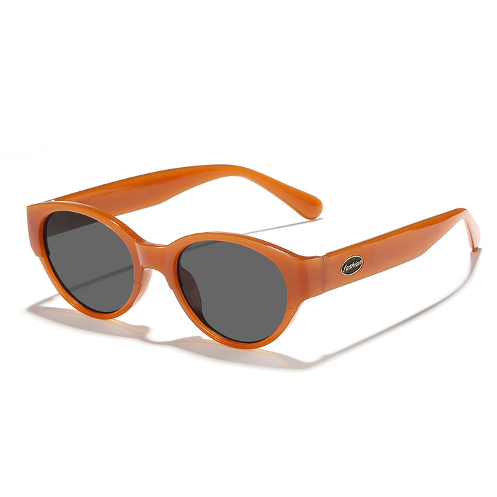 Dame moteriktig solbrille med transparent ramme og ergonomisk design Luvikno