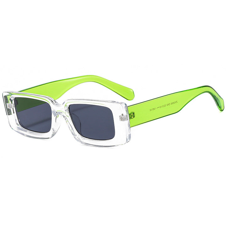 Dame moteriktig solbrille med trendy gjennomsiktig ramme og sporty design Luvikno