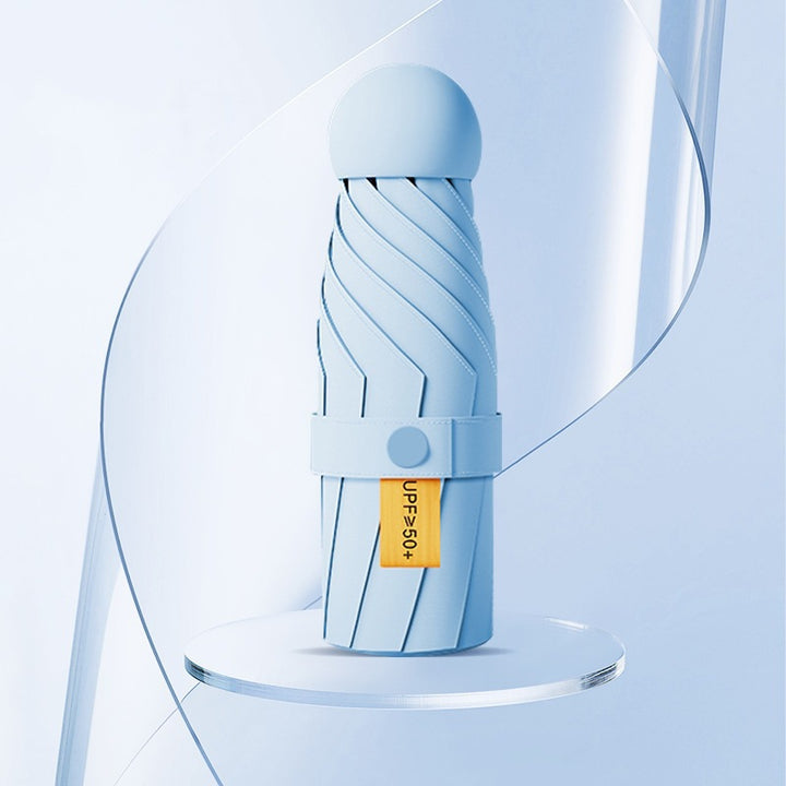 Damer UV-beskyttende sammenleggbar paraply med unikt design Luvikno