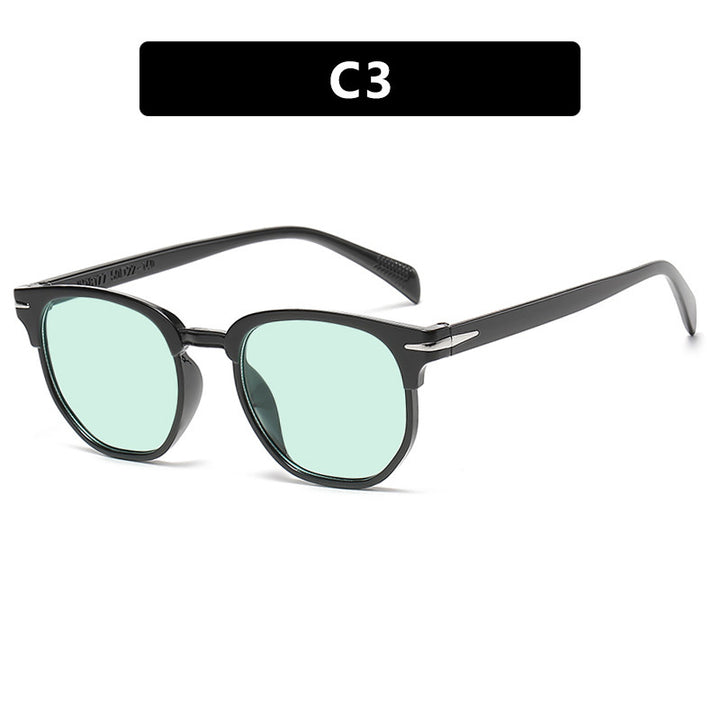 Dame geometrisk solbrille med luksuriøs ramme Luvikno
