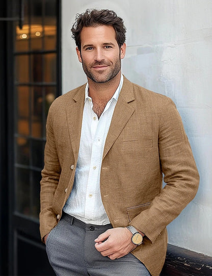 Miesten rento pellavableiser Luvik