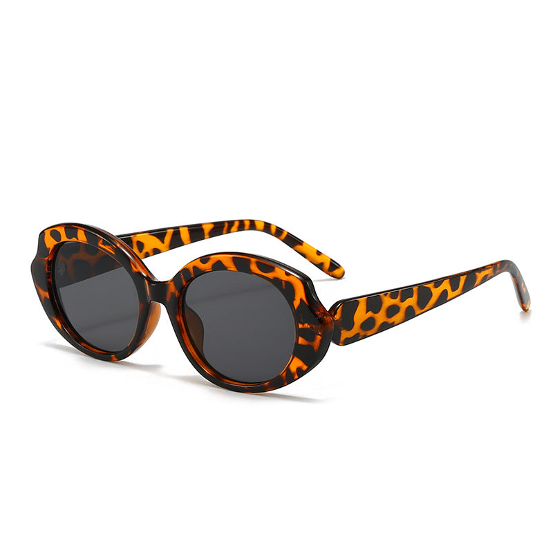Dame moderne runde designer-solbriller Luvikno