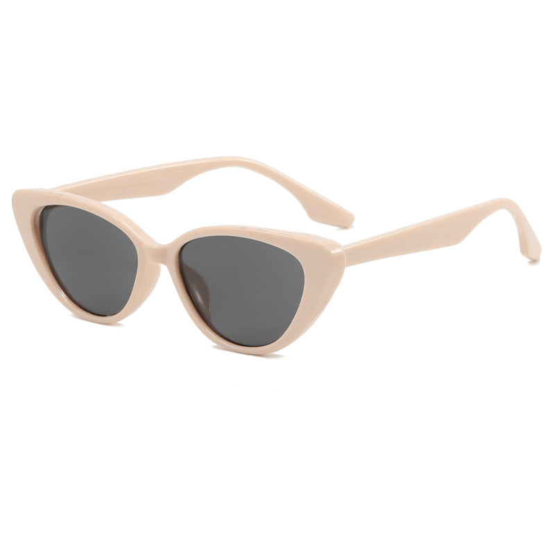Dame moderne Cat-Eye solbrille med UV-beskyttelse og edel ramme Luvikno